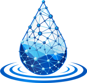 Infrastructure Foundry connected water droplet logo